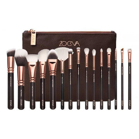 Zoeva Makeup Brushes With Pouch - 15 pcs