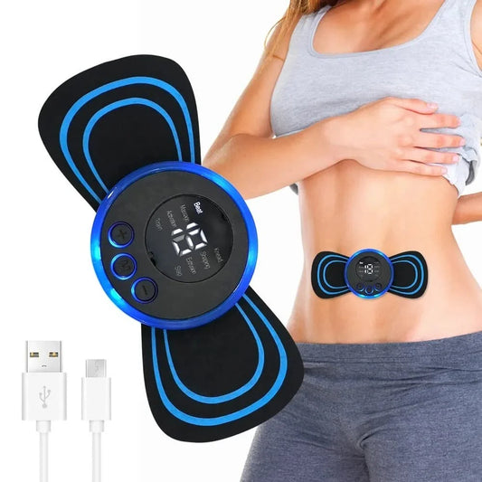 Ems Electronic Pulse Massager For Muscle Stiffness Soreness And Stress Mini Butterfly Massage Pad