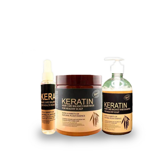 Keratin Hair Mask| Keratin Shampoo| Keratin Hair Serum| Pack of 3